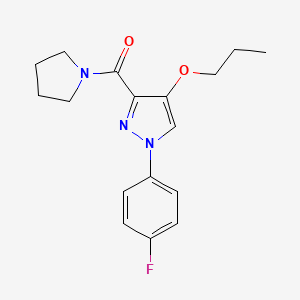 (1-(4-fluorophenyl)-4-propoxy-1H-pyrazol-3-yl)(pyrrolidin-1-yl)methanone