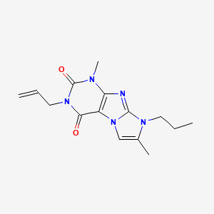 3-allyl-1,7-dimethyl-8-propyl-1H-imidazo[2,1-f]purine-2,4(3H,8H)-dione