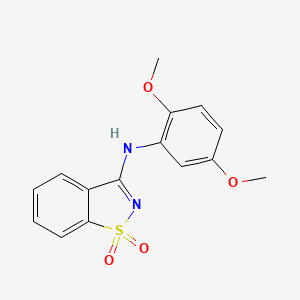 N-(2,5-dimethoxyphenyl)-1,2-benzothiazol-3-amine 1,1-dioxide