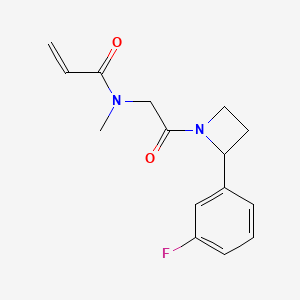 N-[2-[2-(3-Fluorophenyl)azetidin-1-yl]-2-oxoethyl]-N-methylprop-2-enamide