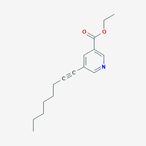 molecular formula C16H21NO2 B2926998 Ethyl 5-oct-1-ynylpyridine-3-carboxylate CAS No. 662138-53-6