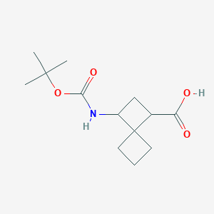 3-[(2-Methylpropan-2-yl)oxycarbonylamino]spiro[3.3]heptane-1-carboxylic acid