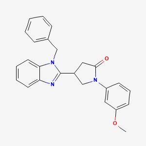 4-(1-benzyl-1H-benzimidazol-2-yl)-1-(3-methoxyphenyl)pyrrolidin-2-one