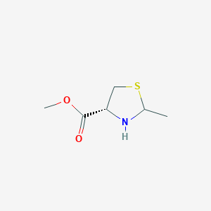 molecular formula C6H11NO2S B2927011 methyl (4R)-2-methyl-1,3-thiazolidine-4-carboxylate CAS No. 336193-86-3