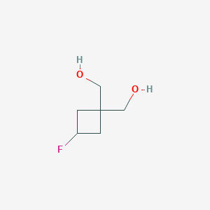 molecular formula C6H11FO2 B2927056 [3-Fluoro-1-(hydroxymethyl)cyclobutyl]methanol CAS No. 2231673-56-4