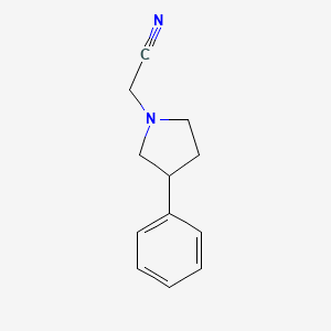 1-Pyrrolidineacetonitrile, 3-phenyl-