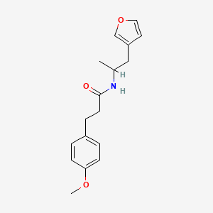molecular formula C17H21NO3 B2927182 N-[1-(furan-3-yl)propan-2-yl]-3-(4-methoxyphenyl)propanamide CAS No. 1788674-54-3