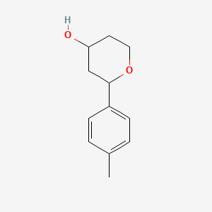 2-(4-Methylphenyl)oxan-4-ol