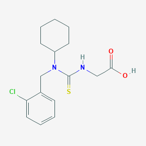 molecular formula C16H21ClN2O2S B2927228 ({[(2-Chlorobenzyl)(cyclohexyl)amino]-carbonothioyl}amino)acetic acid CAS No. 656816-05-6