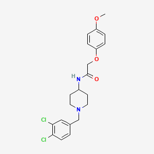 B2927255 N-{1-[(3,4-dichlorophenyl)methyl]piperidin-4-yl}-2-(4-methoxyphenoxy)acetamide CAS No. 479556-00-8