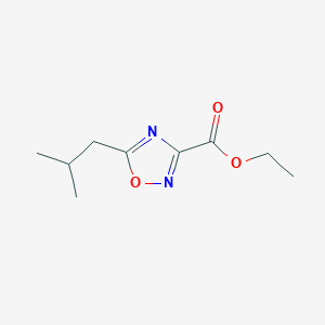 molecular formula C9H14N2O3 B2927388 Ethyl 5-isobutyl-1,2,4-oxadiazole-3-carboxylate CAS No. 1385696-43-4