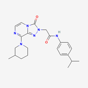 B2927401 2-[8-(3-methylpiperidin-1-yl)-3-oxo[1,2,4]triazolo[4,3-a]pyrazin-2(3H)-yl]-N-[4-(propan-2-yl)phenyl]acetamide CAS No. 1251598-59-0