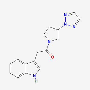 1-(3-(2H-1,2,3-triazol-2-yl)pyrrolidin-1-yl)-2-(1H-indol-3-yl)ethanone