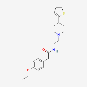2-(4-ethoxyphenyl)-N-(2-(4-(thiophen-2-yl)piperidin-1-yl)ethyl)acetamide