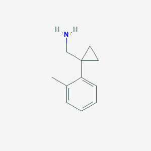 [1-(2-Methylphenyl)cyclopropyl]methanamine