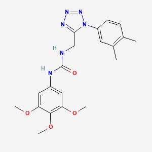1-((1-(3,4-dimethylphenyl)-1H-tetrazol-5-yl)methyl)-3-(3,4,5-trimethoxyphenyl)urea