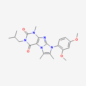 8-(2,4-dimethoxyphenyl)-3-isobutyl-1,6,7-trimethyl-1H-imidazo[2,1-f]purine-2,4(3H,8H)-dione