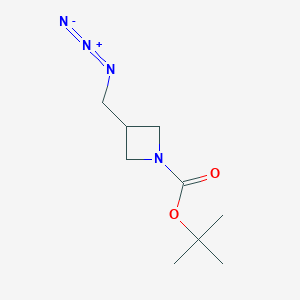 molecular formula C9H16N4O2 B2927430 1-Boc-3-(azidomethyl)-azetidine CAS No. 1093981-23-7