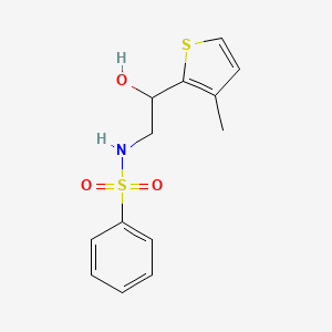 N-(2-hydroxy-2-(3-methylthiophen-2-yl)ethyl)benzenesulfonamide