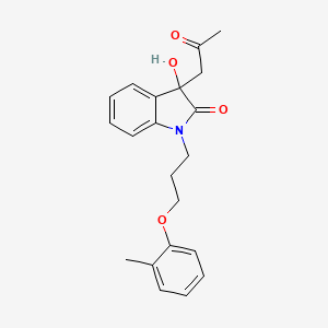 3-Hydroxy-3-(2-oxopropyl)-1-(3-(o-tolyloxy)propyl)indolin-2-one