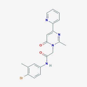 N-(4-bromo-3-methylphenyl)-2-(2-methyl-6-oxo-4-(pyridin-2-yl)pyrimidin-1(6H)-yl)acetamide