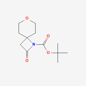 molecular formula C12H19NO4 B2927442 Tert-butyl 2-oxo-7-oxa-1-azaspiro[3.5]nonane-1-carboxylate CAS No. 1335041-95-6