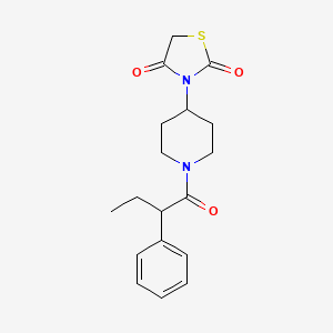 3-(1-(2-Phenylbutanoyl)piperidin-4-yl)thiazolidine-2,4-dione
