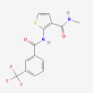 N-methyl-2-(3-(trifluoromethyl)benzamido)thiophene-3-carboxamide