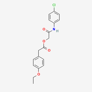 [(4-Chlorophenyl)carbamoyl]methyl 2-(4-ethoxyphenyl)acetate