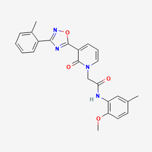 N-(2-methoxy-5-methylphenyl)-2-(2-oxo-3-(3-(o-tolyl)-1,2,4-oxadiazol-5-yl)pyridin-1(2H)-yl)acetamide