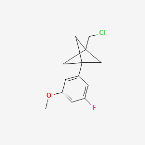 1-(Chloromethyl)-3-(3-fluoro-5-methoxyphenyl)bicyclo[1.1.1]pentane