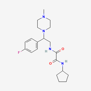 N1-cyclopentyl-N2-(2-(4-fluorophenyl)-2-(4-methylpiperazin-1-yl)ethyl)oxalamide