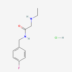 2-(ethylamino)-N-(4-fluorobenzyl)acetamide hydrochloride