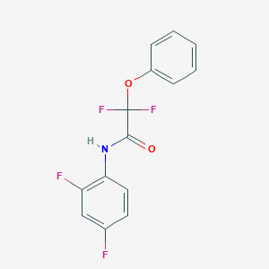 molecular formula C14H9F4NO2 B2927529 N-(2,4-difluorophenyl)-2,2-difluoro-2-phenoxyacetamide CAS No. 338791-98-3