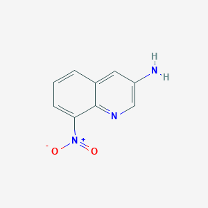 molecular formula C9H7N3O2 B2927593 8-Nitroquinolin-3-amine CAS No. 73868-15-2