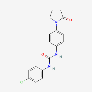 1-(4-Chlorophenyl)-3-[4-(2-oxopyrrolidin-1-yl)phenyl]urea