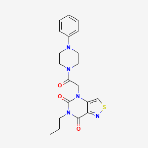 4-(2-oxo-2-(4-phenylpiperazin-1-yl)ethyl)-6-propylisothiazolo[4,3-d]pyrimidine-5,7(4H,6H)-dione