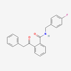 molecular formula C22H18FNO2 B2927714 N-[(4-fluorophenyl)methyl]-2-(2-phenylacetyl)benzamide CAS No. 329079-85-8