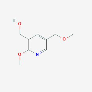 [2-Methoxy-5-(methoxymethyl)pyridin-3-yl]methanol