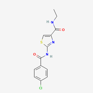 2-(4-chlorobenzamido)-N-ethylthiazole-4-carboxamide