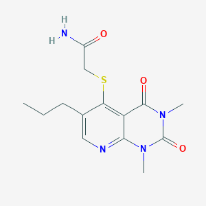 2-((1,3-Dimethyl-2,4-dioxo-6-propyl-1,2,3,4-tetrahydropyrido[2,3-d]pyrimidin-5-yl)thio)acetamide