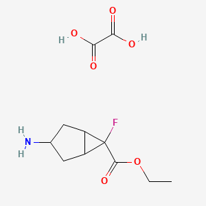 Ethyl 3-amino-6-fluorobicyclo[3.1.0]hexane-6-carboxylate oxalate