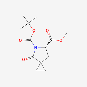 molecular formula C13H19NO5 B2927779 5-Tert-butyl 6-methyl (6s)-4-oxo-5-azaspiro[2.4]heptane-5,6-dicarboxylate CAS No. 2102412-64-4