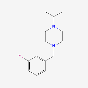 molecular formula C14H21FN2 B2927780 1-[(3-Fluorophenyl)methyl]-4-propan-2-ylpiperazine CAS No. 423743-04-8