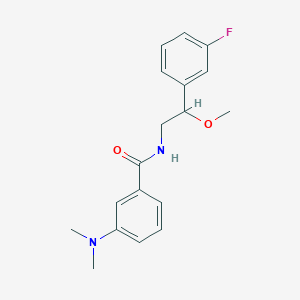 3-(dimethylamino)-N-(2-(3-fluorophenyl)-2-methoxyethyl)benzamide