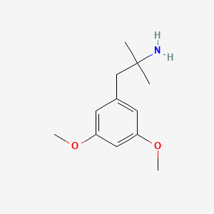 molecular formula C12H19NO2 B2927784 1-(3,5-Dimethoxyphenyl)-2-methylpropan-2-amine CAS No. 906075-29-4