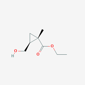 molecular formula C8H14O3 B2927817 Ethyl (1S,2S)-2-(hydroxymethyl)-1-methylcyclopropane-1-carboxylate CAS No. 1464926-59-7