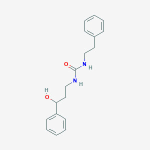 molecular formula C18H22N2O2 B2927823 1-(3-Hydroxy-3-phenylpropyl)-3-phenethylurea CAS No. 1396687-46-9