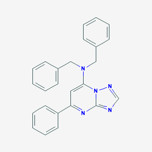molecular formula C25H21N5 B292783 N,N-dibenzyl-N-(5-phenyl[1,2,4]triazolo[1,5-a]pyrimidin-7-yl)amine 