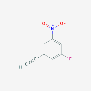 molecular formula C8H4FNO2 B2927879 1-Ethynyl-3-fluoro-5-nitrobenzene CAS No. 2353782-55-3